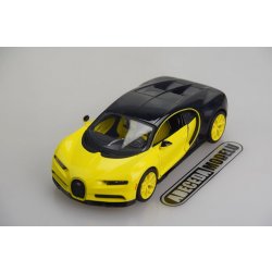 Maisto Design Bugatti Chiron žluto-barva černá 1:24