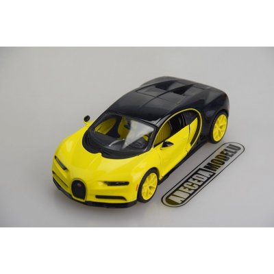 Maisto Design Bugatti Chiron žluto-barva černá 1:24 – Zbozi.Blesk.cz