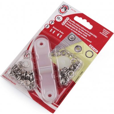 Kohinoor Kovové patentky Roland Baby 10 mm nikl – Zbozi.Blesk.cz