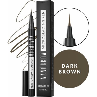 Nanobrow Microblading Pen Precizní líčení obočí s perem na obočí Dark Brown 1 ml