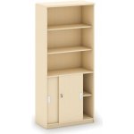 Mirelli, Kombinovaná kancelářská skříň 800 x 400 x 1800 mm, bříza – Zboží Dáma