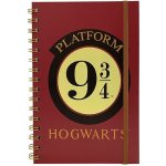 CurePink Poznámkový A5 blok Harry Potter: Platform 9 3/4 14,8 x 21 cm SR73234 – Zboží Dáma