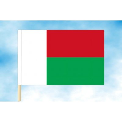 LIBEA, s.r.o. Vlajka Madagaskaru Rozměr: 20×30 cm, Uchycení: Návlek na žerď – Hledejceny.cz
