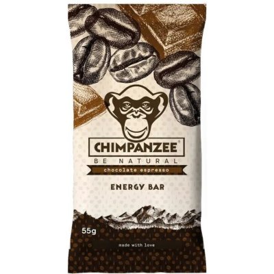 Chimpanzee Energy Bar chocolate espresso 55 g – Sleviste.cz