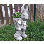 Prodex Import Zajíc s košíkem zahradní dekorace – Hledejceny.cz