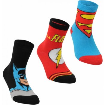 Dc Comics 3 Pack Crew Socks Childs