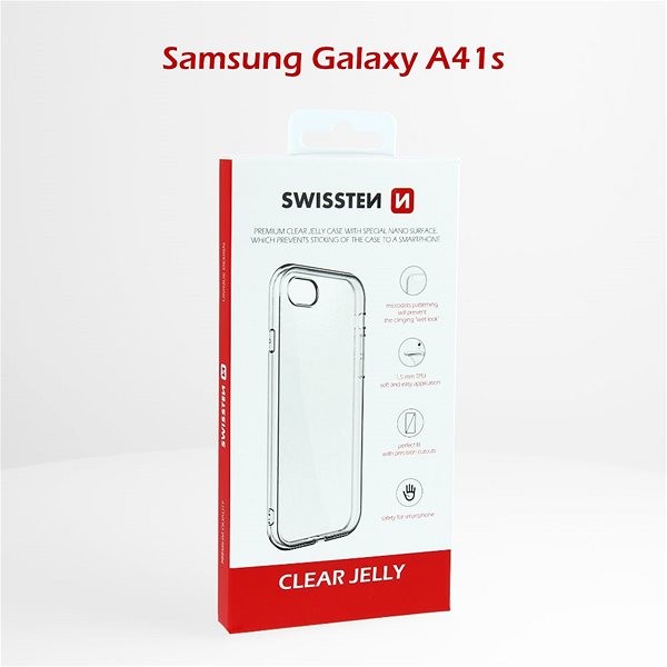 Pouzdro Swissten Clear Jelly Samsung Galaxy A41 čiré