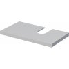 Umyvadlová deska Intedoor deska pod umyvadlo 90,5 x 50,2 x 5,4 cm šedá LAN DESK NIS 90 P A5866