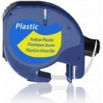 GIGAPRINT Páska Dymo LetraTag 12mm x 4m plastová žlutá, 59423, S0721570 – Zboží Živě