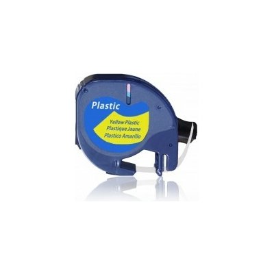 GIGAPRINT Páska Dymo LetraTag 12mm x 4m plastová žlutá, 59423, S0721570 – Zboží Živě