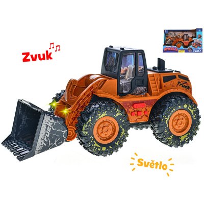 Mikro trading Traktor nakladač 25 cm na setrvačník se světlem a zvukem – Zbozi.Blesk.cz