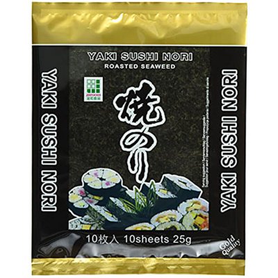 JHFOODS Yaki Sushi Nori Gold pražené mořské řasy 25 g – Zboží Mobilmania