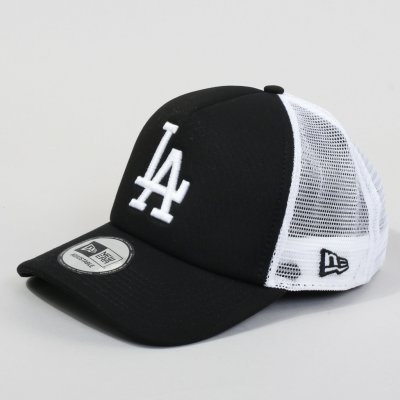 New Era 9FO Clean Trucker MLB Los Angeles Dodgers Black/White