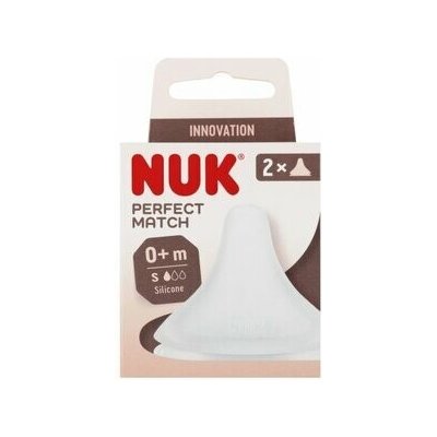 Nuk Perfect Match Cumlík na láhev silikonový 0+ natural 2 ks – Zboží Mobilmania