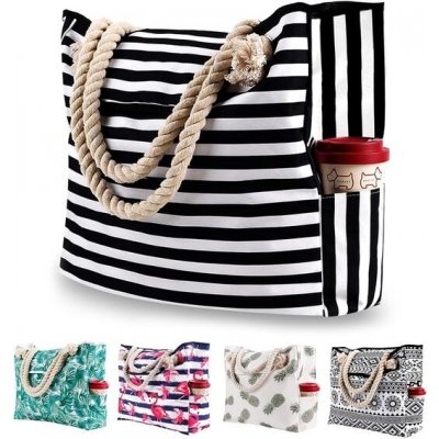 Plážová taška XXL Rodinné koupací tašky Dámská extra velká plážová taška Nákupní taška přes rameno – Zboží Dáma