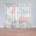 Záclony Obrazce v něžných barvách: 2 ks - 150x250 cm - Sablio – Hledejceny.cz