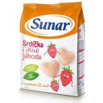 SUNÁREK Dětský snack jahodová srdíčka 50 g – Sleviste.cz