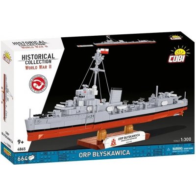 COBI 4865 World War II 1:300 Polský torpédoborec ORP Blyskawica – Sleviste.cz