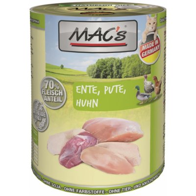 Mac's Cat masová kachní krůtí kuřecí 0,8 kg