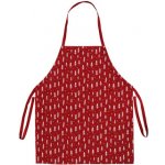 Autronic Vánoční kuchyňská zástěra červená – Zboží Dáma