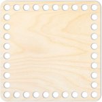 Woody Crafts Přírodní dno na háčkované košíky - Čtverec Velikost: 10x10 cm – Zbozi.Blesk.cz