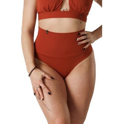 Goldbee Shapewear Swimwear Bottoms dámské stahovací plavecké kalhotky oranžová – Zboží Dáma