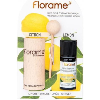 Florame Difuzér provensálský dřevěný + éterický olej Citron 10 ml – Hledejceny.cz