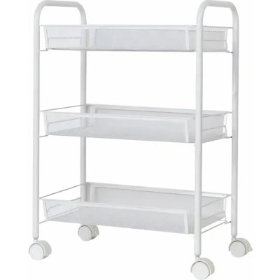 MOBILNÍ KNIHOVNA KUCHYŇSKÝ STŮL BÍLÁ AG952A – Zboží Dáma MOBILNÍ KNIHOVNA KUCHYŇSKÝ STŮL BÍLÁ AG952A – Zboží Dáma