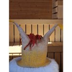 Saunový mág Klobouk žlutobílý – Sleviste.cz