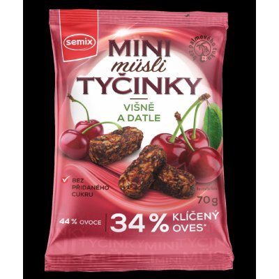 SEMIX Mini Müsli tyčinky s višněmi bez lepku 70 g – Zbozi.Blesk.cz