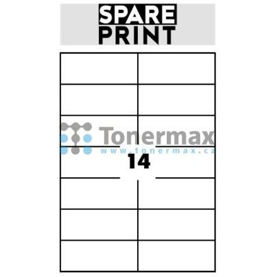 Spare Print Premium A4 14 etiket 105x42,3 mm 100 archů bílé – Hledejceny.cz