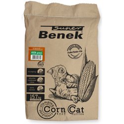 Benek Super Corn Cat čerstvá tráva 25 l 15,7 kg