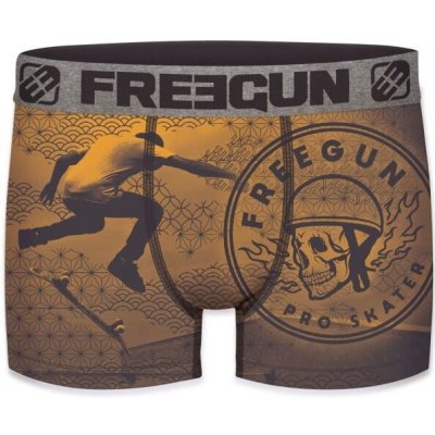 Freegun boxerky Jean&Skate Skate One FG/JEAN/1/BM/SKA2 žlutá
