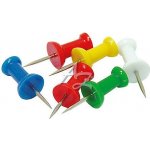 OFFICE Products Připináčky plastové [100 ks] - mix barev – Zboží Mobilmania