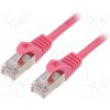 síťový kabel Gembird ETH0521CQ patch CAT6, 5m, růžový