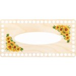 Dřevěný svět online Víko na kapesníky 24 x 12 cm Slunečnice – Zboží Dáma Dřevěný svět online Víko na kapesníky 24 x 12 cm Slunečnice – Zboží Dáma