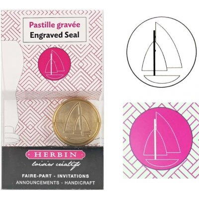 Herbin Pečetidlo mosazné průměr 24mm plachetnice – Hledejceny.cz