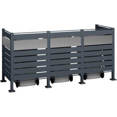 Westmann Planum 3 plechový 250 x 90 x 120 cm antracit – Zboží Dáma