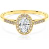 Prsteny Savicki zásnubní prsten žluté zlato diamanty PI Z D 00095