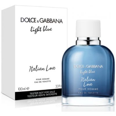 Dolce & Gabbana Light Blue Italian Love Pour Homme toaletní voda pánská 100 ml tester – Hledejceny.cz