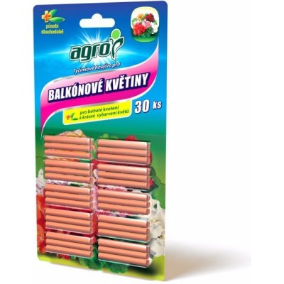 Agro Tyčinkové hnojivo pro balkónové květiny 30 ks