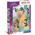 Clementoni 123409 Disney princezny 104 dílků – Zboží Mobilmania