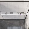 Koupelnový nábytek zahrada-XL Police na stěnu průchozí sprchy bílá 115 cm hliník