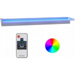 vidaXL Přelivový vodopád s RGB LED osvětlením nerez 90 cm – Zboží Dáma