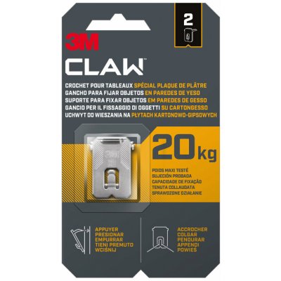3M - claw háčky do sádrokartonu - nosnost 20 kg – Sleviste.cz