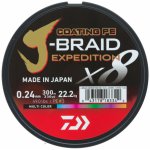 Daiwa Pletená Šňůra J-Braid X8 Expedition Multicolor 300m 0,24mm 22,2kg – Hledejceny.cz