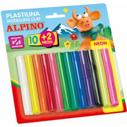 Alpino modelovací hmota 10 + 2 tyčinky/17 g NEON