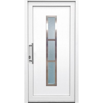 OBI Panto Plastové vchodové dveře K017 bílá 110 x 210 cm – Hledejceny.cz