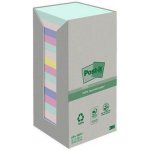 3M POSTIT Samolepicí bloček Nature, mix pastelových barev, 76 x 76 mm, 16x 100 listů, recyklovaný, 3M POSTIT ,balení 1600 ks – Hledejceny.cz