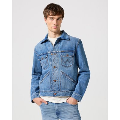 Wrangler Jeansová bunda 124MJ 112350476 modrá